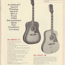 Vintage 1968 Eko guitar & bass catalogs - brochure - flyer - signed letter 60
