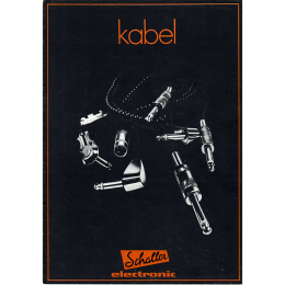 Schaller guitar bass kabel folded brochure 1976 made in Germany