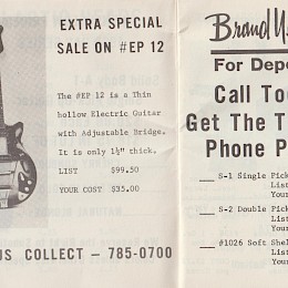 1960s Henry Teller & Son Musical instrument catalog, made in Chicago USA  2