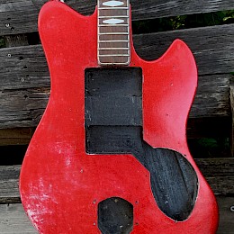 Hopf red sparkle V4 guitar 4