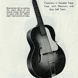 Bell guitars catalog 1958 Egmond Framus Klira made in UK 2