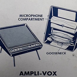 70s Ampli-Vox by Perma Power batterie operated guitar amplifier made in Chicago USA 4