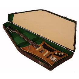 Perl Gold box guitar in case