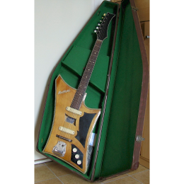 Perl Gold box guitar pair