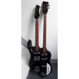 Strange old vintage 1960s doubleneck guitar 5