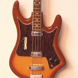 1960s Crucianelli Panaramic bass guitar, made in Italy