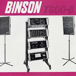 Binson T600-B folded brochure 4 pages - Italian, English, French, German 24,5x17cm - 9 euro!
