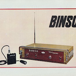 Binson Telemicro doublesided flyer - Italian, English, French, German 24,5x17cm - 19 euro!