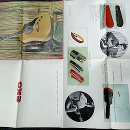 1969 Eko acoustic guitar Western folk Classic Studio Mandolini Ukelele Banjo product range poster 2