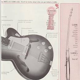 Vintage 1968 Eko guitar & bass catalogs - brochure - flyer - signed letter 66