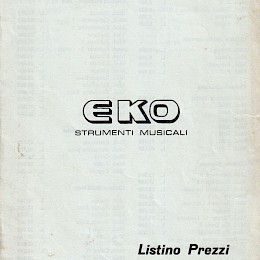 1969 Eko guitar & bass complete range folded poster 8