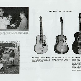 1964 Meazzi guitar bass amps accessoires catalog reïssue new 24