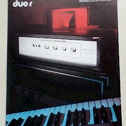 1981 FBT Moonsound Duo R Combitone guitar bass amplifier range product range folded brochure 29x21cm folded 6pages