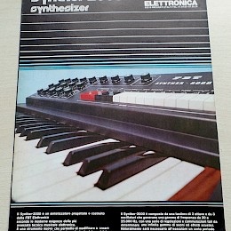 1981 FBT Synther 2000 musicolor product range folded brochure 29x21cm folded 4pages