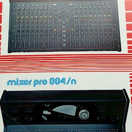 1981 FBT PRO884/SR PRO884/N Mixer product range folded brochure 29x21cm folded 4pages