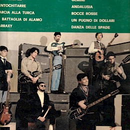 1960s Centochitarre LP Italian 4x Wandre Scarabeo!! Davoli amps 31x31cm - 79euro!