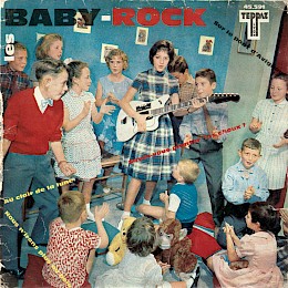 1960s Les Baby-Rock single French Ekomaster 18x18cm - 9 euro!