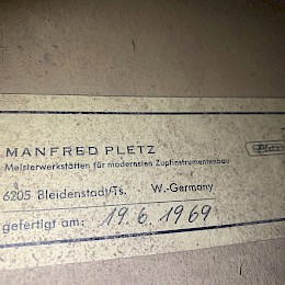 Manfred Pletz body blank 1969 made in Germany 4