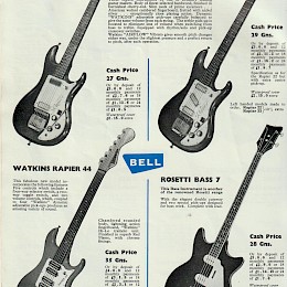 1964 Bell Guitars & accessoires catalog , made in UK10