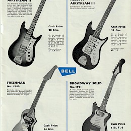 1964 Bell Guitars & accessoires catalog , made in UK7