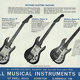 1964 Wem - Watkins Electric Music LTD Amp catalog + pricelist, made in UK12