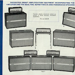 1964 Wem - Watkins Electric Music LTD Amp catalog + pricelist, made in UK6