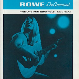 1969-70 Rowe DeArmond guitar pickups & controls catalog brochure prospekt! made in USA1