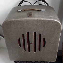 1950-60s Selmer Bassist Mayor tube case amp1