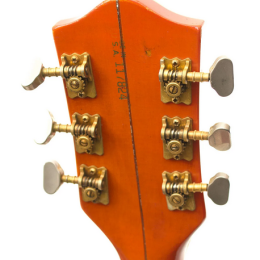 NOS Vintage oldschool gold coloured Van Ghent - Van Gent guitar tunerset 3+3 (Type1G) 4