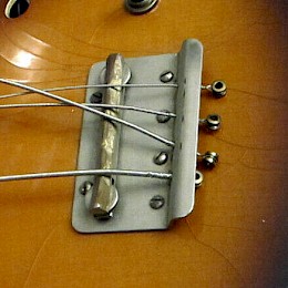 1960 70s Hoyer Huttl Fasan Hofner Klira guitar bridge & tailpiece made in Germany! 4