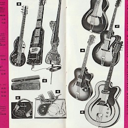 1968 Musikhaus Klingenthal Musikinstrumente catalog Musima Electro & archtop guitars DDR Germany12b