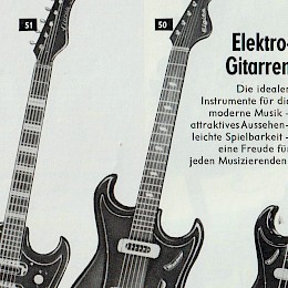 1968 Musikhaus Klingenthal Musikinstrumente catalog Musima Electro & archtop guitars DDR Germany13b