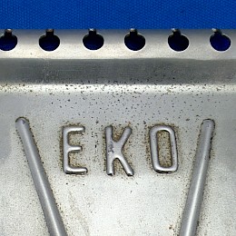 Original 1950 60s Eko guitar tailpiece made in Italy 2