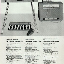 1965 East German Matador polyphonic keyboards & Regent amps catalog 5