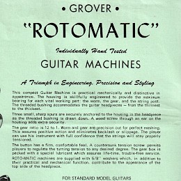 1970er chrome nikkel Grover "Futura" rotomatic guitar machine head mechanik, made in Cleveland Ohio USA 4