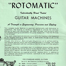1970er gold Grover "Futura" rotomatic guitar machine head mechanik made in Ohio USA 4