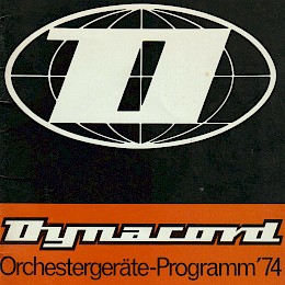 1974 Dynacord Orchester Geräte Programm katalog prospekt Moog synths  1
