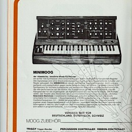 1974 Dynacord Orchester Geräte Programm katalog prospekt Moog synths 4