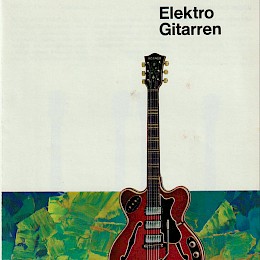 Höfner Elektro - Gitarren guitar folded brochure, made in Germany 1