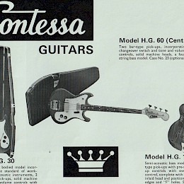 1970s Hohner guitar catalog prospekt Musima Contessa Suzuki 7a
