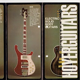 1971 Hoyer solid body guitars folded brochure prospekt 1