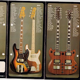 1971 Hoyer solid body guitars folded brochure prospekt 2
