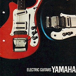 1968 Yamaha electric guitars folded brochure made in Japan 1