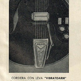 1960s Meazzi guitar tailpiece saitenhalter made in Italy 3