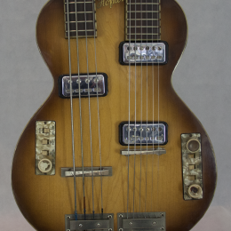 1962 Höfner 191 sunburst doubleneck guitar & bas made in Germany 2