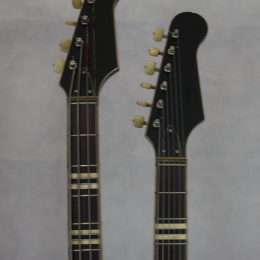1962 Höfner 191 sunburst doubleneck guitar & bas made in Germany 6
