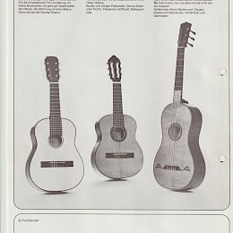 1978 Hopf acoustic guitars folded brochure incl. 6 coloured flyers made in Germany 2