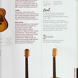 1990s Maton acoustic guitars catalog book made in Australia 2