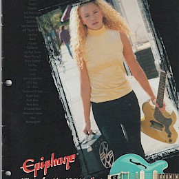 Epiphone guitar catalog poster sticker owners manual lot 5