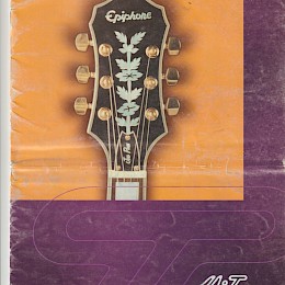 Epiphone guitar catalog poster sticker owners manual lot 6